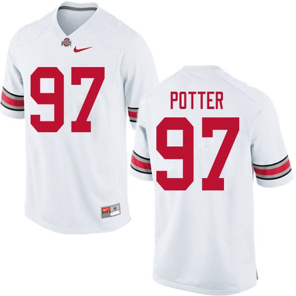 Ohio State Buckeyes #97 Noah Potter Men Football Jersey White